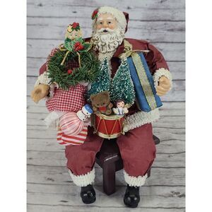 Vintage Mache Santa Claus Figure Made For‎ J.C. Penny 9" Tall